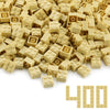 Feleph 2x2 Bricks Tan 400 Pieces Parts Classic Building Creative Play Blocks Set Toy Classic Accessories Creative Play Compatibl