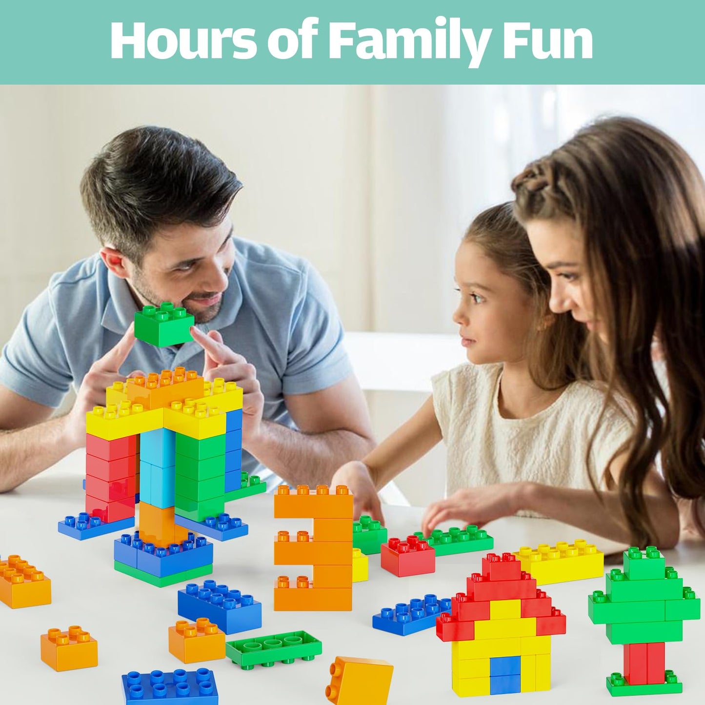 Anpcso Kids Toys For 2 3 4 5 6 7+ Year Old Boys Toddlers Classic Brick Set, Dinosaurs, Cars, Build, Learn And Play, Educational Interactive Creative Diy Toy Compatible With All Major Brands