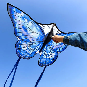 Mint'S Colorful Life Butterfly Kite For Kids & Adults, Easy To Fly Kites For Beach, Large Single Line Kite With Long Tail &300Ft