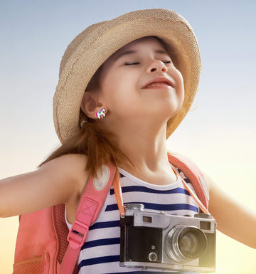 20 Pairs Clip On Earrings - Cute Animal Clip On Kids Earrings Pack - Colorful Flower Clip-On Earrings Set For Girls -Clip On Ear