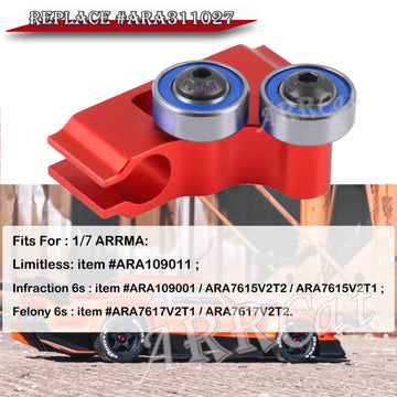 Center Driveshaft High Speed Support Set for 1/7 Arrma Infraction Limitless Felony (ARA109011/ ARA109001/ ARA7617V2/ ARA7615V2)