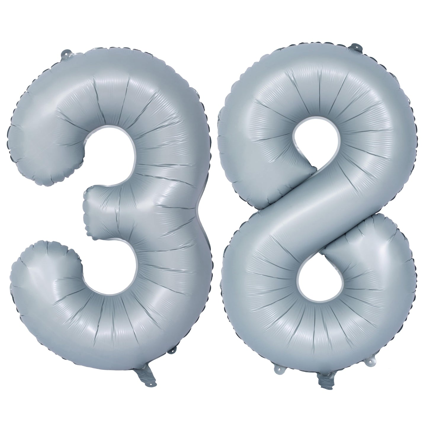 40 In Matte Gray Number Balloons Helium Foil Mylar Balloon Birthday Party Banquet Decoration 38