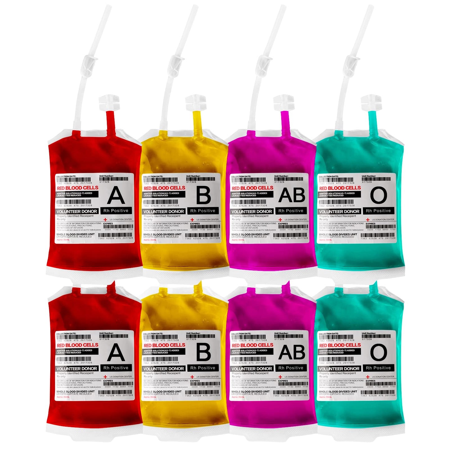 Meowtastic Blood Bags For Drinks For Halloween Party Decorations, Reusable Halloween Blood Bag Drink Pouches With Syringe, Iv Bags For Drinks, Vampire Nurse Graduation Decoration Supplies, Pack Of 20
