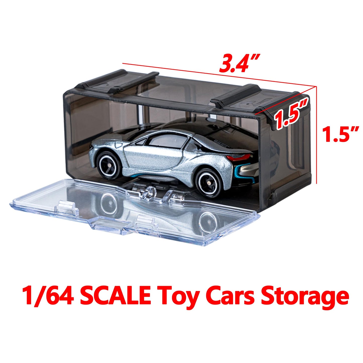 Toys Organizer Storage Case For Hot Wheels Car, For Matchbox Cars, For Mini Cars,1/64 Scale Hot Toy Wheels Display Case Holds 10