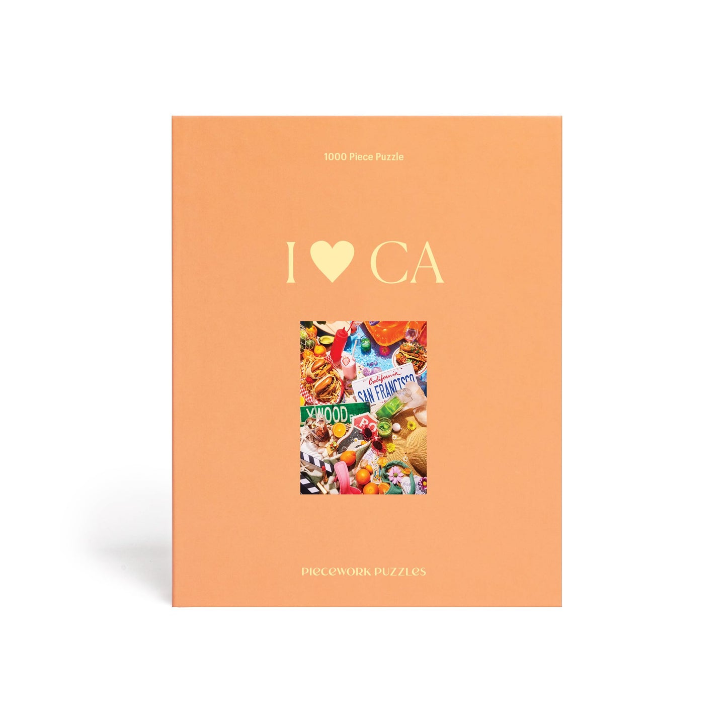 Piecework I Love Ca 1000 Piece Puzzle For Adults, Challenging Jigsaw With California Inspired Imagery, Soft-Touch Puzzle Gift -