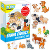 21 Fridge Magnets For Toddlers Magdum - Farm Family Kids Magnets For Fridge - Toddler Magnets For Refrigerator - Magnetic Animal