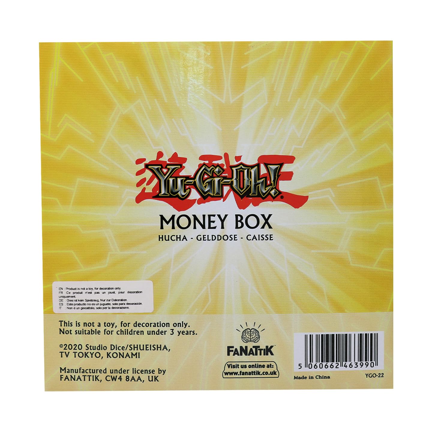 Fanattik Kon-Ygo022 Yu-Gi-Oh-Money Box