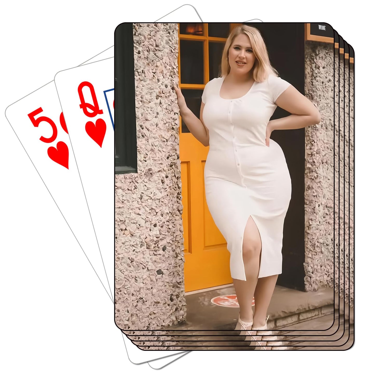 KOMVIOO Personalized Photo Playing Cards, Custom Deck with Your Image, Standard 54-Card Deck (6 Photo)