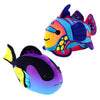 zhuzhu Robotic Fish Toys 2-Pack - Mandarin Blue Tang, Nylon Stuffed Animals, Model Z1027, Perfect for Ocean Party Favors