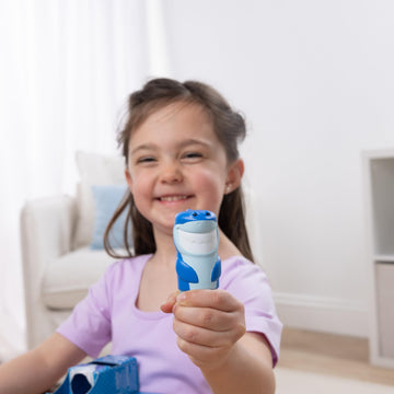 Melissa & Doug Sticker Wow! Shark Bundle: 24-Page Activity Pad, Sticker Stamper, 500 Stickers, Mini Pad, Arts and Crafts Fidget