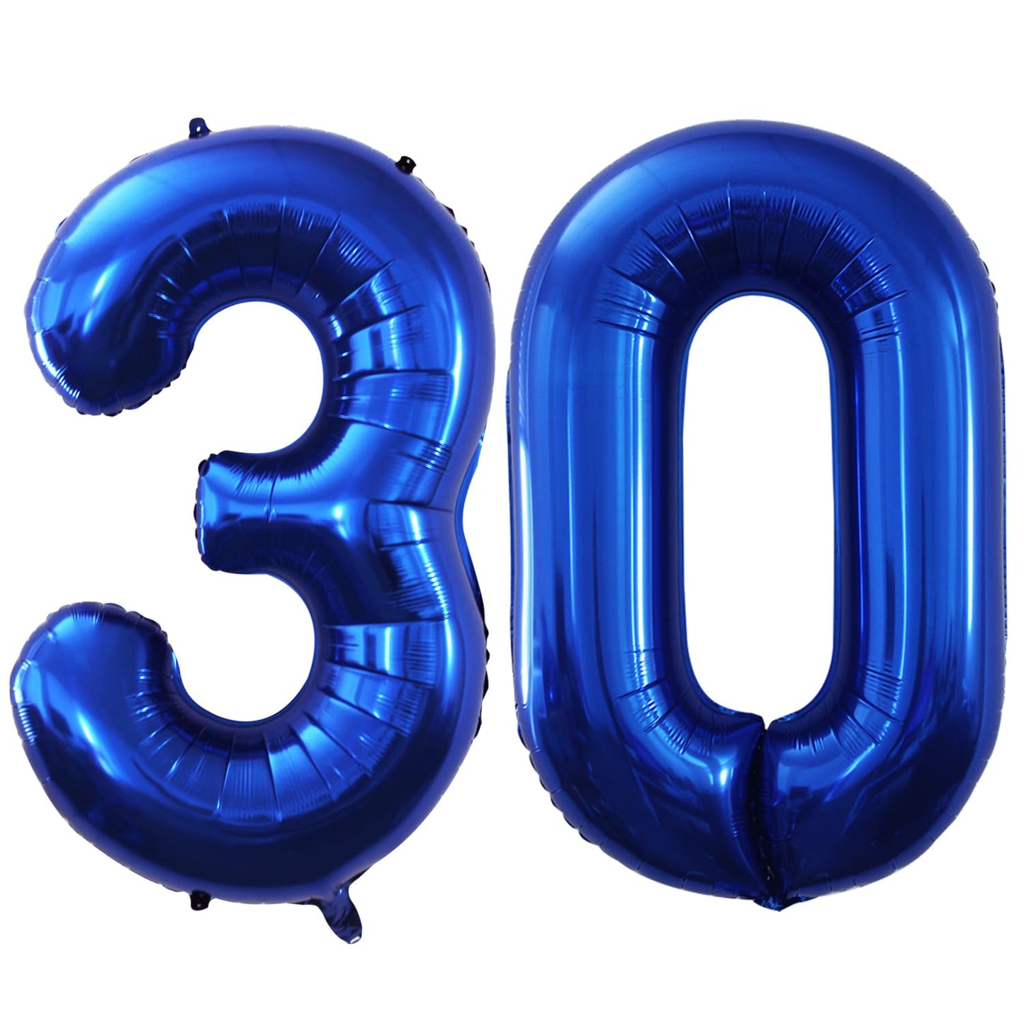 Goer Number 30 Balloons For 30Th Birthday Party Decorations,42 Inch Jumbo Foil Helium Balloons For 30Th Anniversary (Blue)