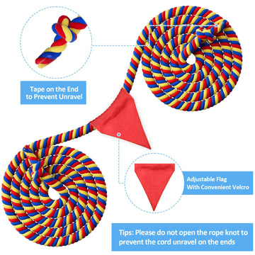 Thadavo Field Day Tug of War Rope for Kids and Adults, Family Reunion Birthday Party Games, Summer Outside Lawn Games, Camping P