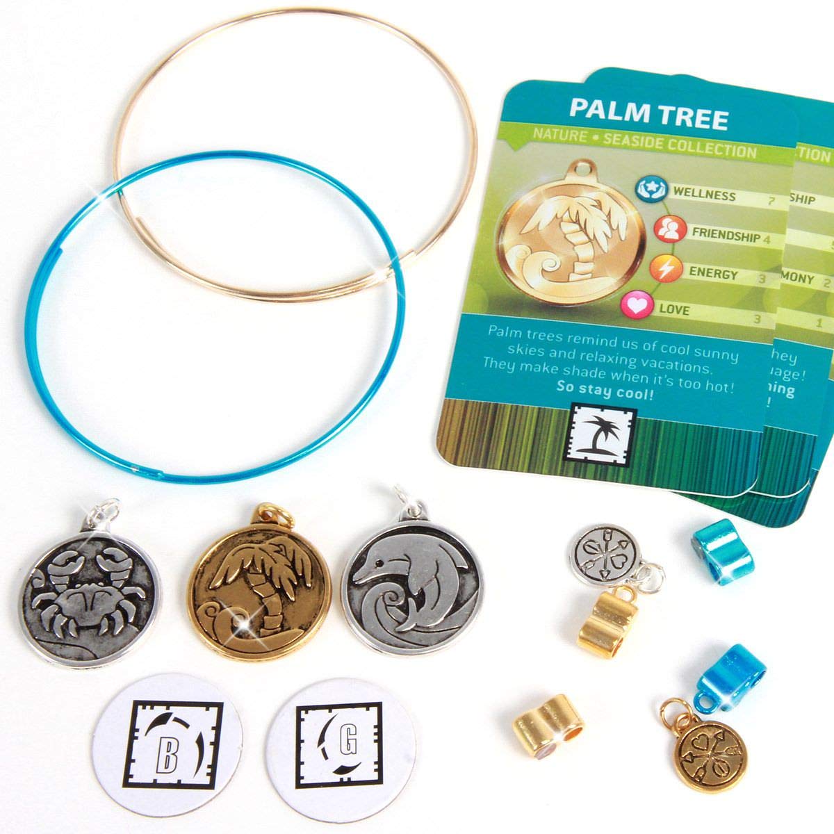 Style Me Up! Charmazing - Let'S Get Started! - Seaside Collection. Crab, Palm Tree, Dolphin