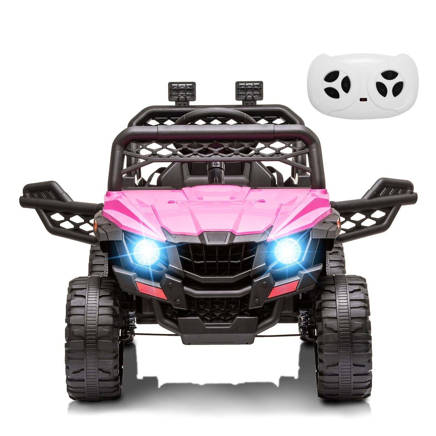 12V Kids Ride on UTV Electric Vehicle for Toddlers Battery Powered Ride On Car Toy with Remote Control, 4 Wheels Spring Suspensi