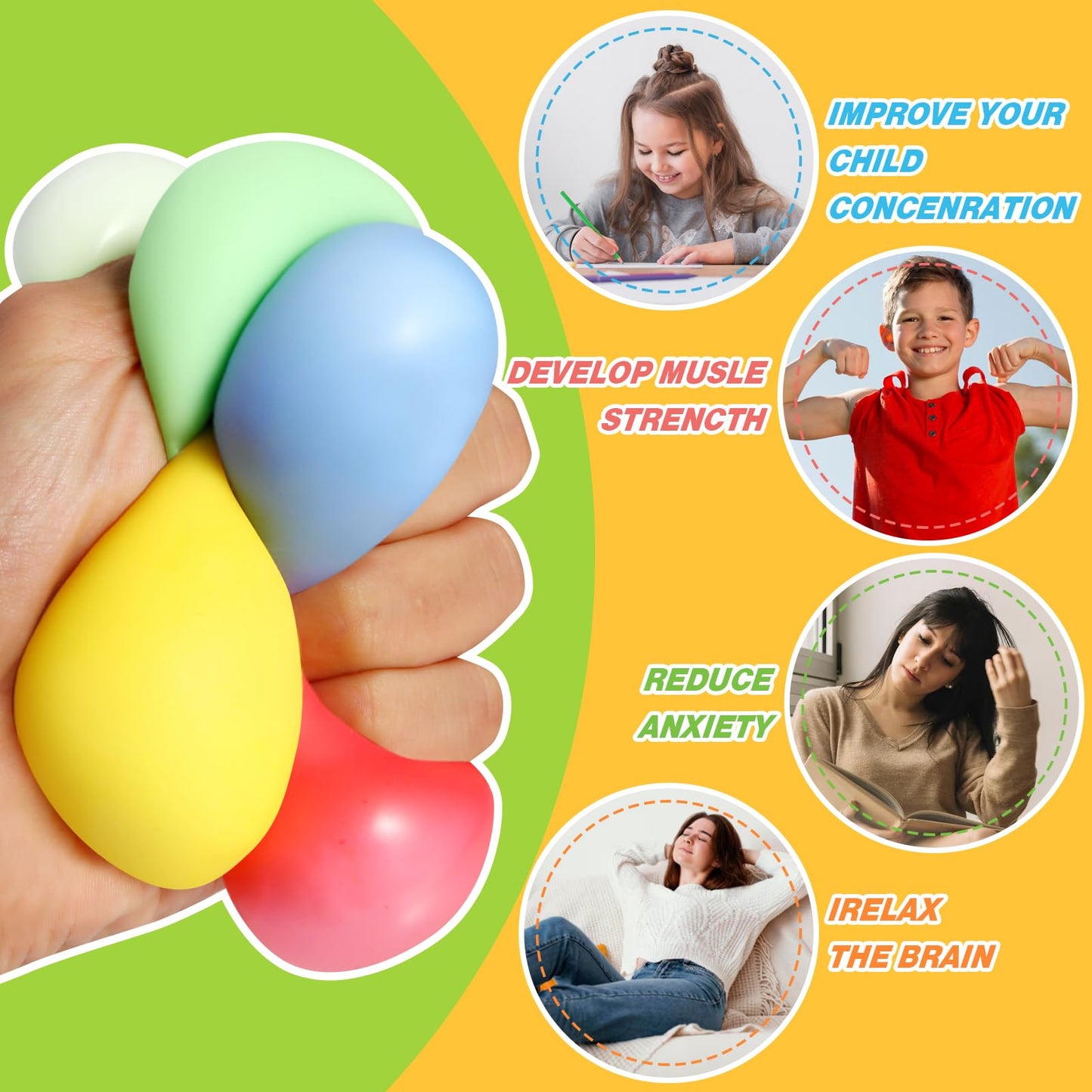 40 Pack Slow Rising Stress Cube Fidget Toys, Squishy Balls Sensory Fidget Toys For Kids Adults, Square Shape Fidgets For Classro