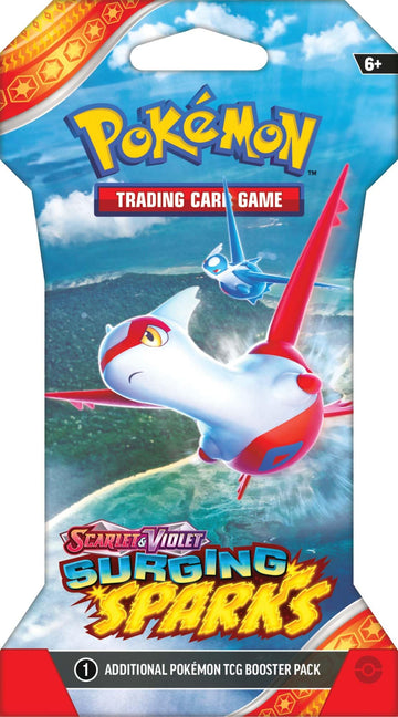 Pokemon TCG Surging Spark - Single Booster Pack - Pack Art May Vary - 10 Cards