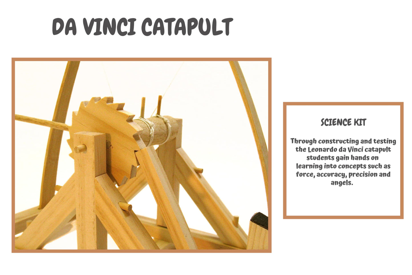 Pathfinders Stem Kits – Leonardo Da Vinci Catapult Kit | Trebuchet Science Kits For Kids Age 12-14 | Stem Toy For Kids Age 12-14 Physics Toys | Engineering Kit | Learning Resource | Engineering