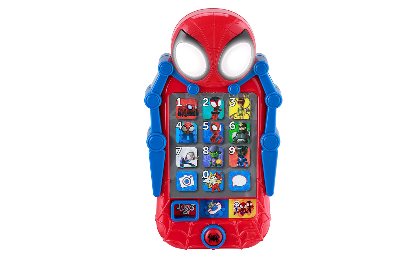 eKids Spidey and His Amazing Friends Toy Phone for Toddler with Built-in Preschool Learning Games, Educational Toys for Activiti