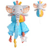 Vicloon Elephant Baby Security Blanket, 3In1 Plush Baby Security Blanket With Tags&Teether, Babies Security Blanket For Boys&Girls, Security Blanket For Nursery Strollers, Cribs, Car Seats(Blue)