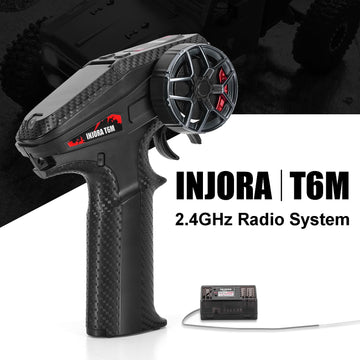 INJORA INT-T6M 2.4GHz Digital Radio Micro Transmitter Remote Control with 6CH Receiver for 1/24 1/18 RC Upgrade