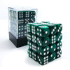 Bescon 12Mm 6 Sided Dice 36 In Brick Box, 12Mm Six Sided Die (36) Block Of Dice, Marble Green