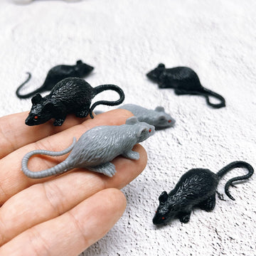Aorvoras Miniature Rat,Halloween Miniatures,Halloween Dollhouse,Fairy Garden Accessories,Halloween Terrarium,Halloween Craft Sup
