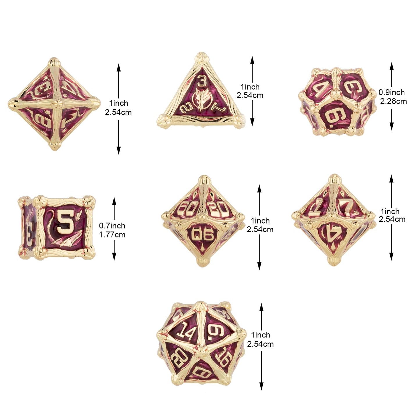 Surpass DND dice Set Metal dice Role Playing Polyhedral Dice Dungeons and Dragons Dice RPG dice MTG dice Pathfinder dice d&d dic