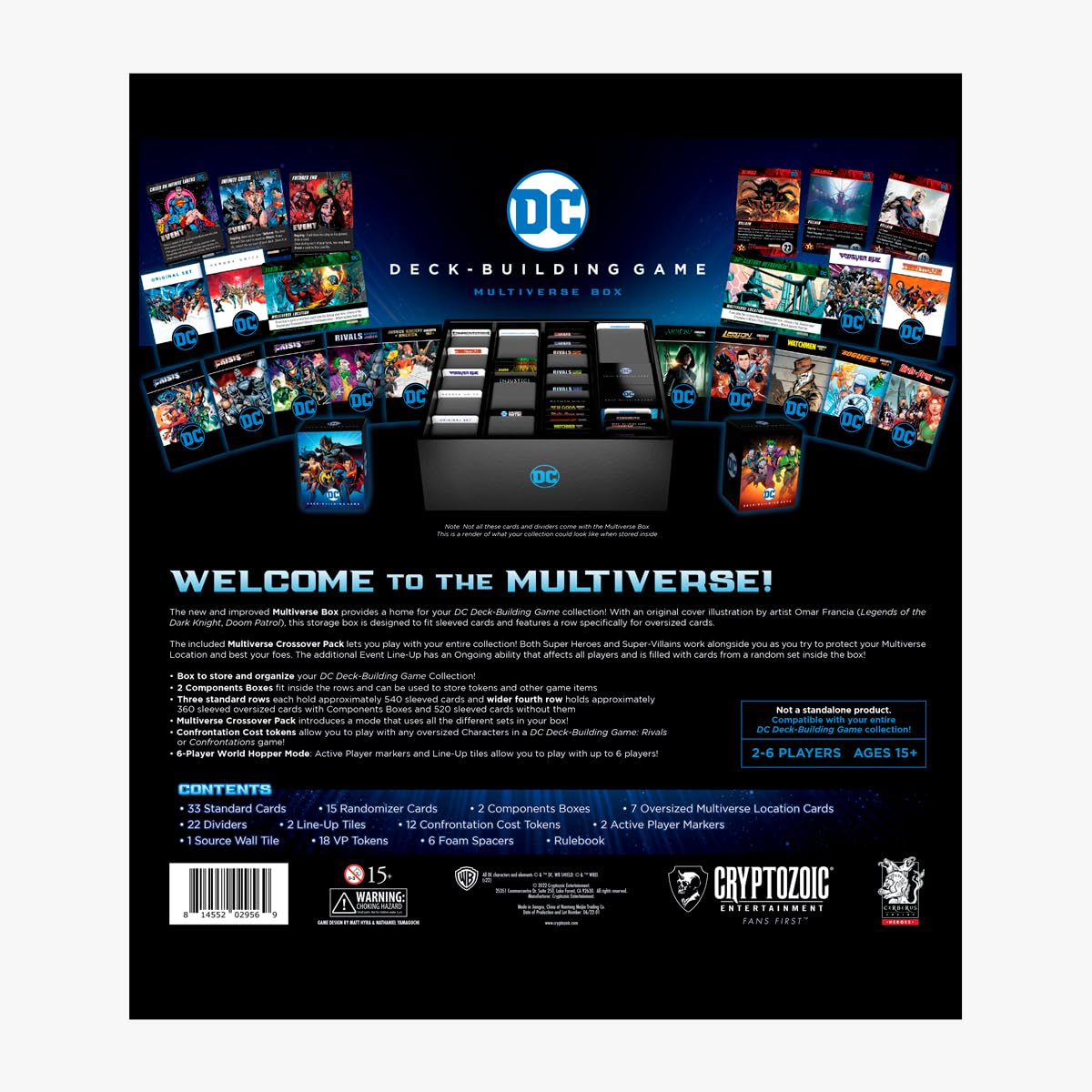 Cryptozoic Super Heroes Edition Dc Comics Deckbuilding Game, Multiverse Box