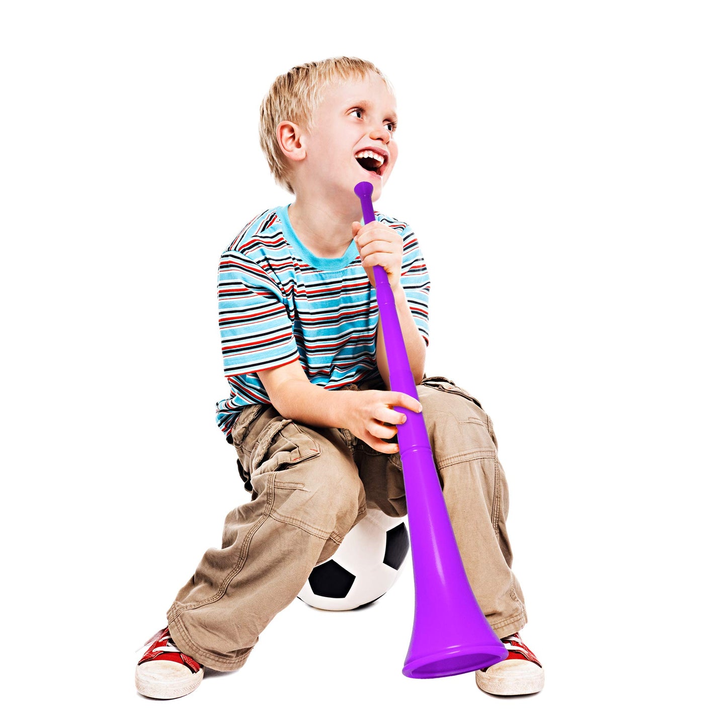 Windy City Novelties Collapsible Stadium Horn - 28' - Purple