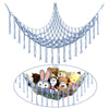 Boho Stuffed Animals Net Or Hammock Large,55 Inch Toy Hammock Macrame Stuff Animal Storage Corner Hanging Net Holder,Mesh Hammoc
