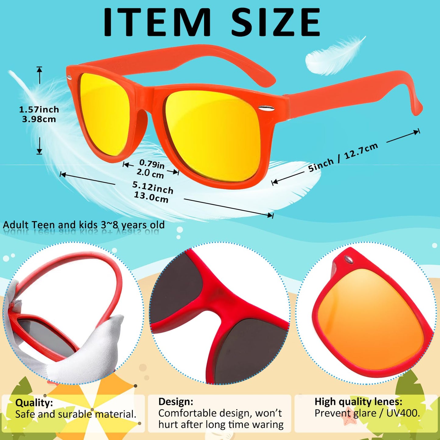Oleitodh 60 Pcs Kids Sunglasses Bulk Party Favors,Neon Party Sunglasses For Boys Girls, Summer Pool Beach Party Favors Supplies,