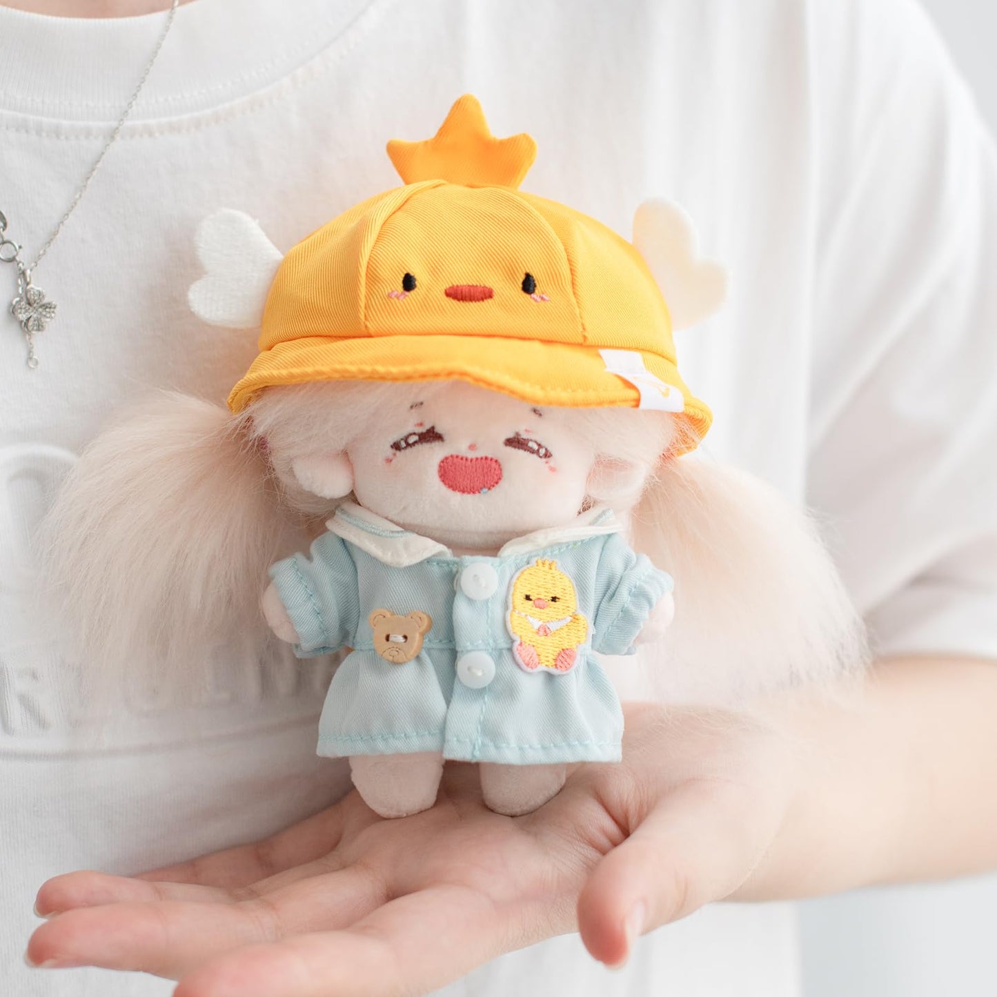 Calembou Doll Clothes, 4 Inches Cute Macaron Animal Series Doll Clothes Suit For 10Cm Plush Doll, Kawaii Doll Accessories Toys G