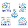 Dazoratix Cruise Door Decor Magnetic - 6 Pcs Cute Nautical Large Cruise Ship Door Magnetic Decor Stickers My First Trip Cruise S
