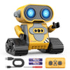 Hamourd Robot Toys for Kids, Remote Control Robot with Auto-Demo, Gesture Sensing, and Multiple Eye Light Auto Modes, Flexible A