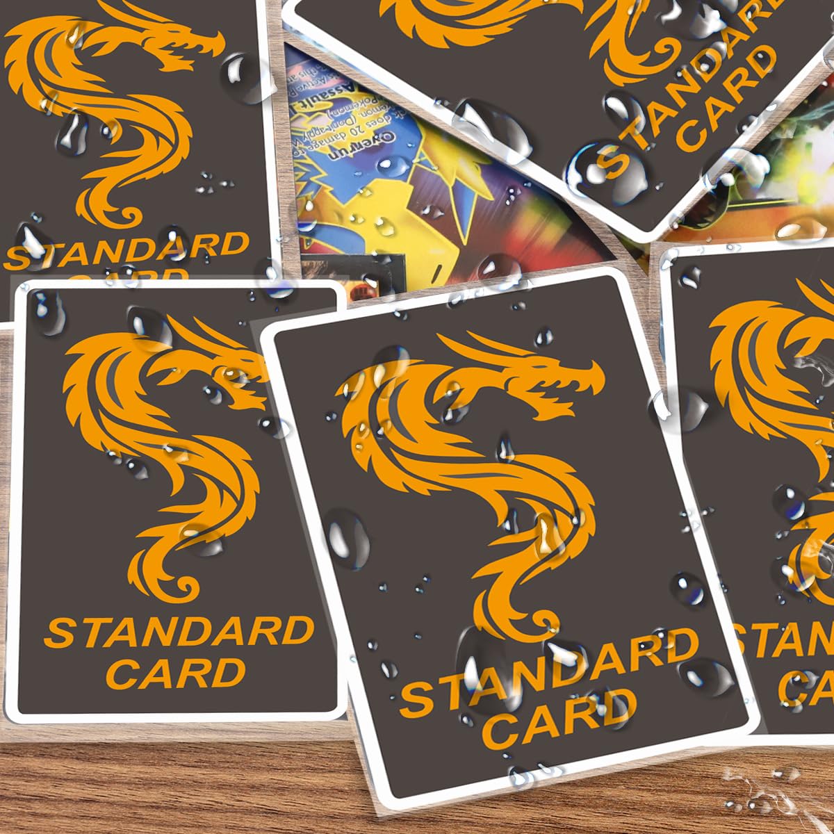 Vkshop 600Pcs Soft Clear Card Protectors Sleeves, Standard Trading Cards Fit For Penny Card Sleeves,Football,Magic, Baseball,Mtg