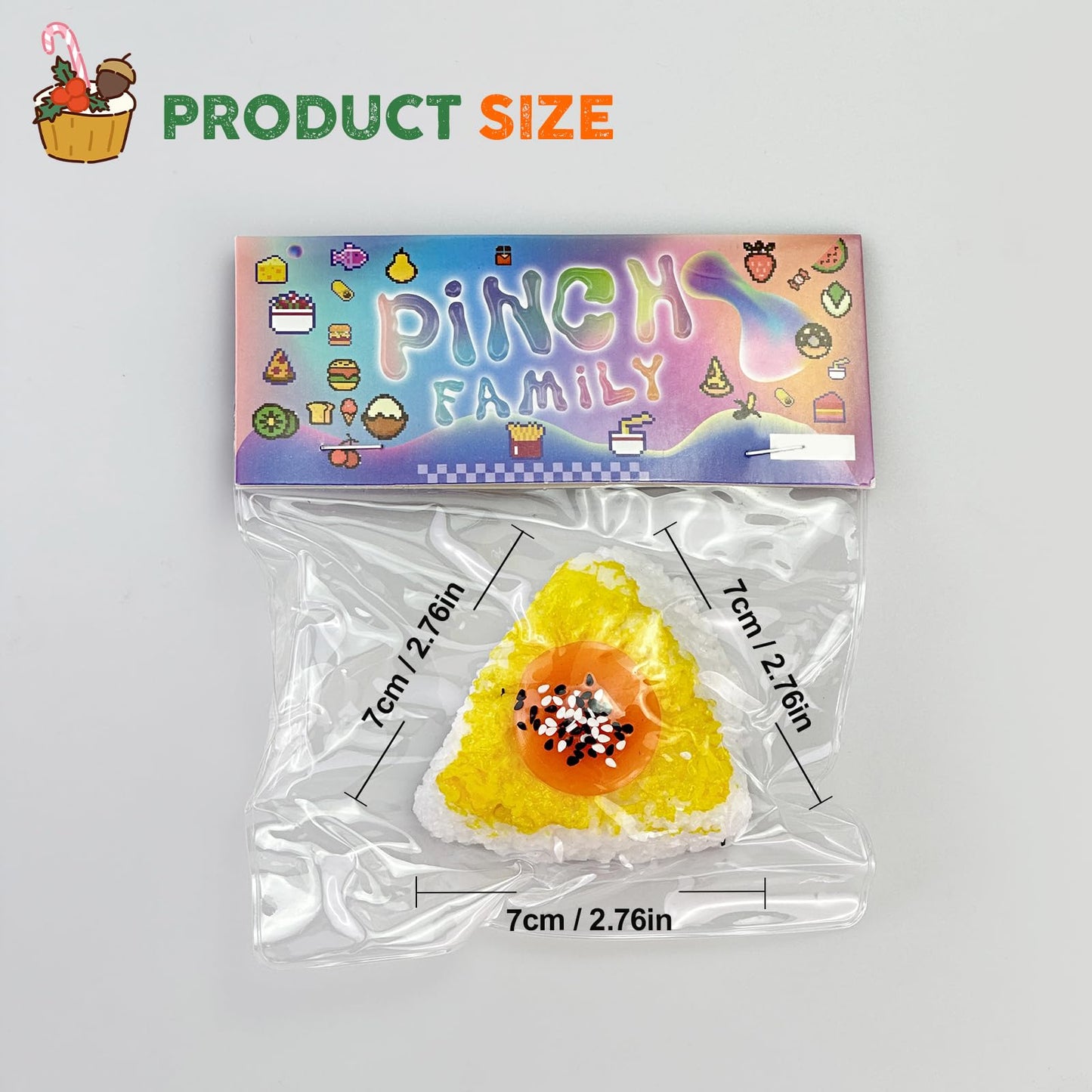 Taba Squishy Toys Valentines Cat Paw Cute Kawaii Squeeze Toys Sticky Squishy Fidget Toys Silicone Squeeze Toy for Stress Relief Cute Soft Toys Best Valentines Gift for Anniversary (Egg Yolk Rice)