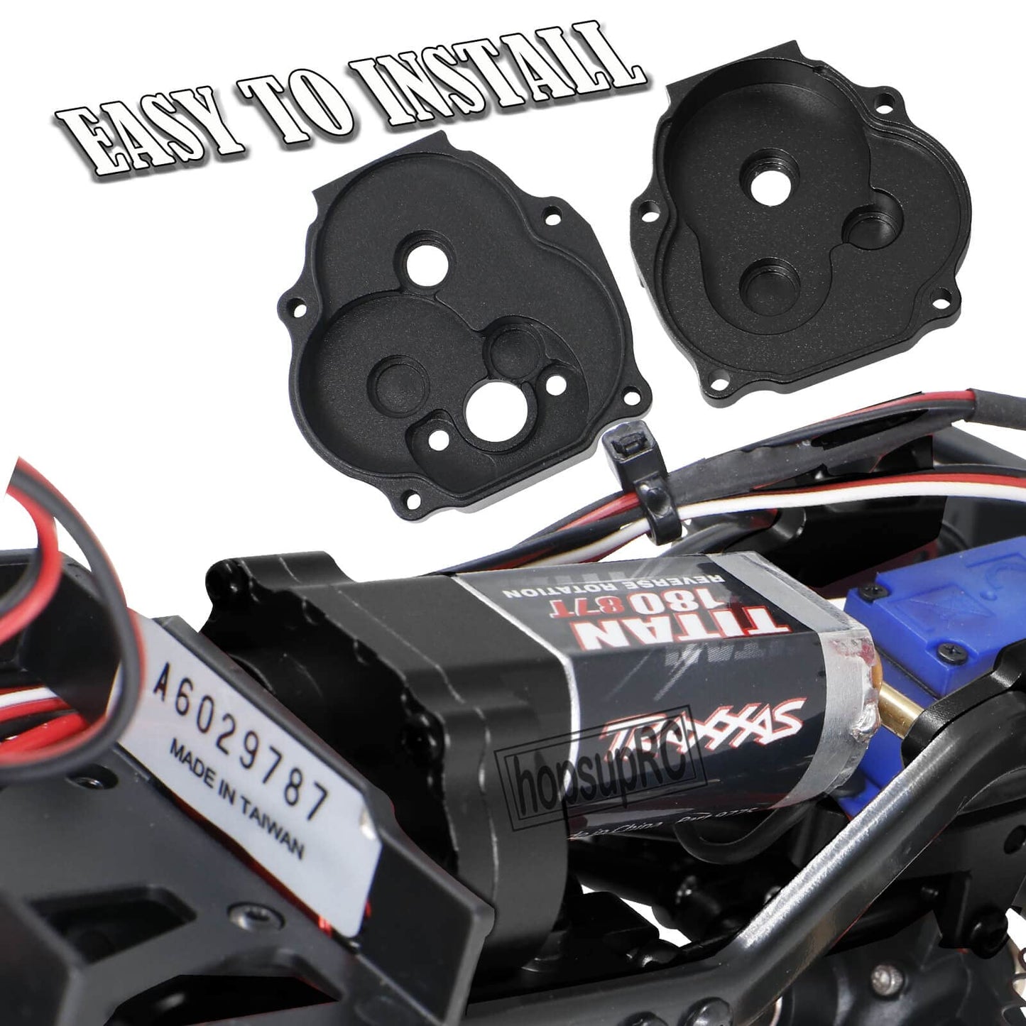 hopsupRC Center Gearbox Transmission Case Upgrades for1/18 TRX4M,Aluminum Gearbox Differential Housings Hops Up Parts for 1/18 T