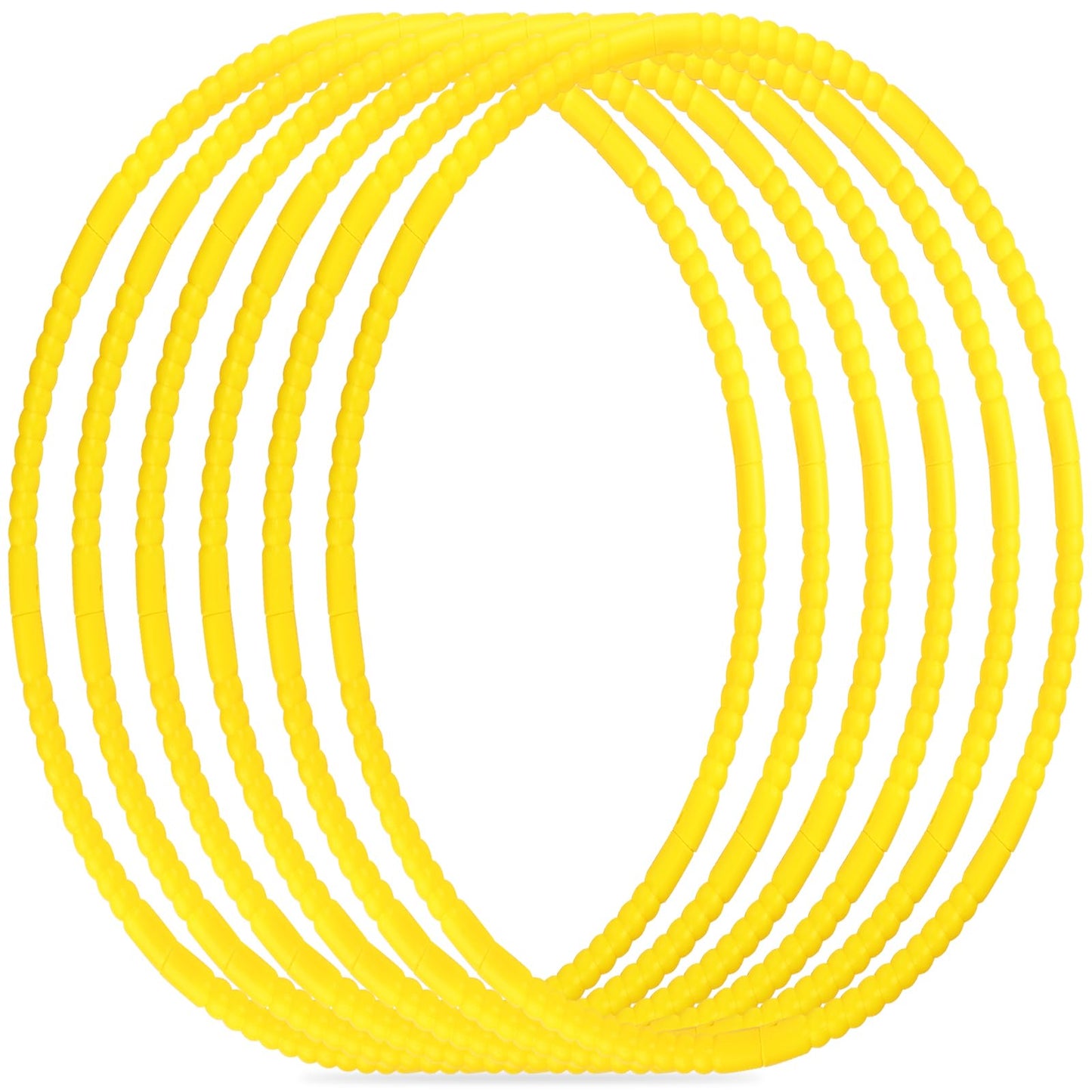 Liengoron 6Pcs Toy Hoop Bundle Pack 25 Color Plastic Toy Hoop For Kids Exercise Ring Snap Together Detachable Adjustable Weig
