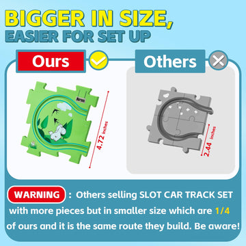 Wdebay 26 Pcs Electric Puzzles Racer Kids Car Tracks For Toddlers 2-4 Year Old With Truck And Plane|Play Set For Toddlers 1-3|5