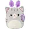 Squishmallows Original 10-Inch Plush Tally The Easter Cat - Soft Grey Stuffed Animal Toy for Kids, Girls & Boys - Collectible Model SQER01066