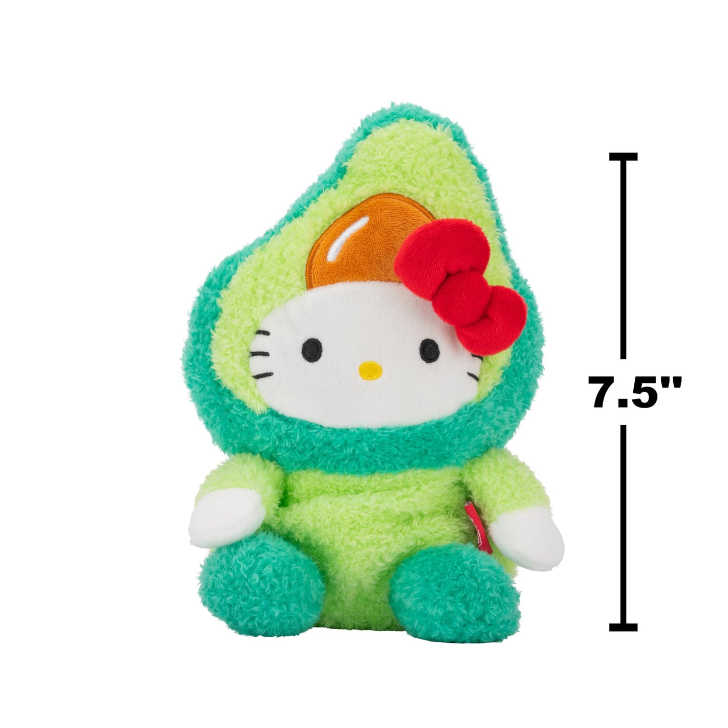 Bumbumz 7.5-Inch Hello Kitty Fruitbumz Plush - Sanrio Hello Kitty Dressed As An Avocado Collectible Toy - From The Makers Of Ori