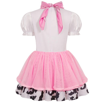 Gomukot Direct Cowgirl Costume For Girls Halloween Western Rodeo Dress Up Outfit Role Play Party For Kids 3-10 Years (5-6 Years)