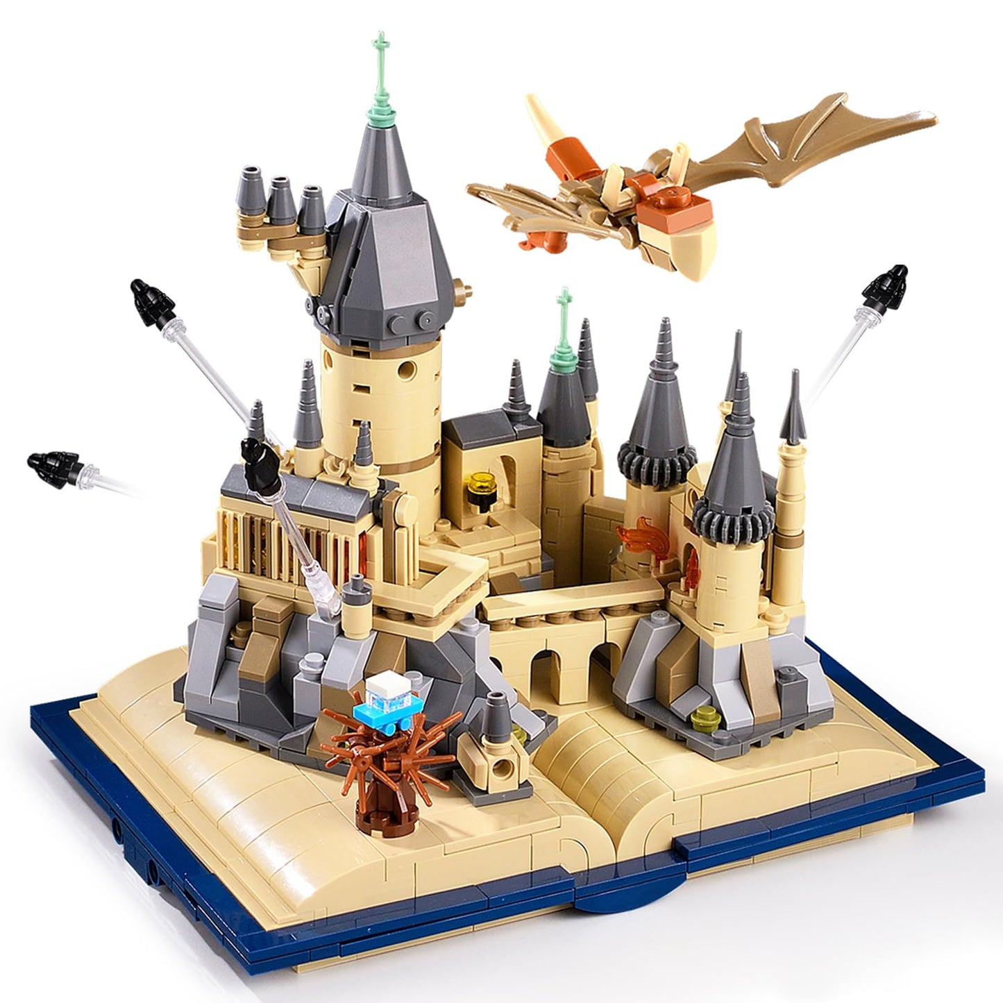 Vziimo Magic Castle Book Building Set, Creative Stem Toys Gifts For Boys Girls 8-14, Collectible Display Castle Kit For Adults Kids Movie Fans (727 Pcs)