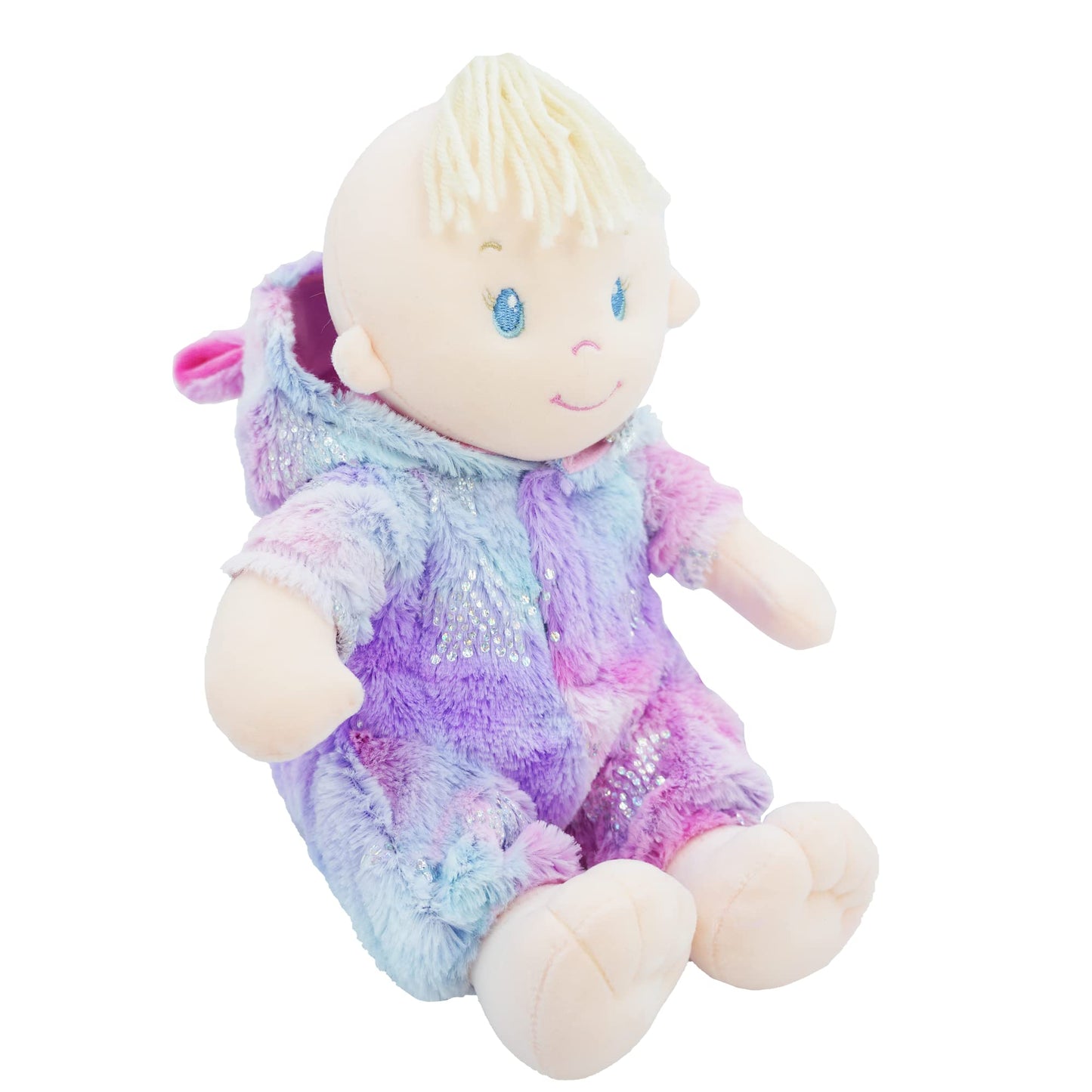 June Garden 12' Sweet Dolly Mystical Unicorn - Stuffed Ultra Soft Baby Doll For Birth And Up - Unicorn Outfit