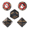 Tnstk Date Night Dice Game - Funny Portable Acrylic Dice Kit for Couples - Black