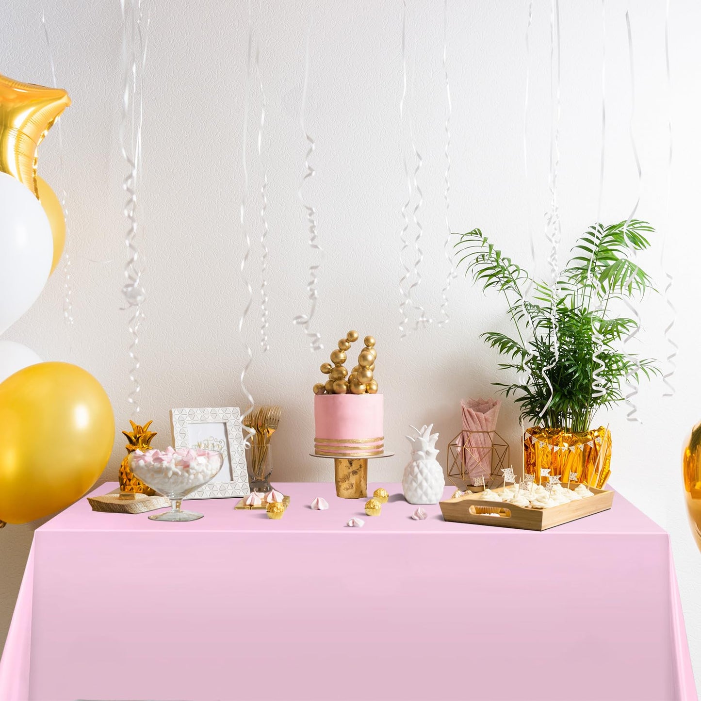 Moukeren 18 Pack Plastic Tablecloths Bulk 54 X 108 Inch Disposable Rectangle Table Covers Waterproof Party Table Cloths For Indo
