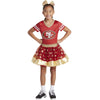 Modern Hero San Francisco 49Ers Girl'S Nfl Mvp Tailgate Tutu Dress Costume, Size Large
