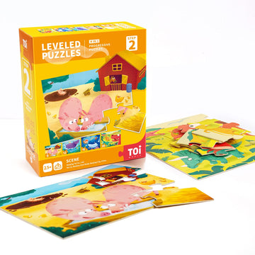 Toi Leveled Puzzles For Kids Aged 2.5 And Up, Toddler Puzzle Preschool Learning Jigsaw Puzzles, Large Pieces Educational Game Fo