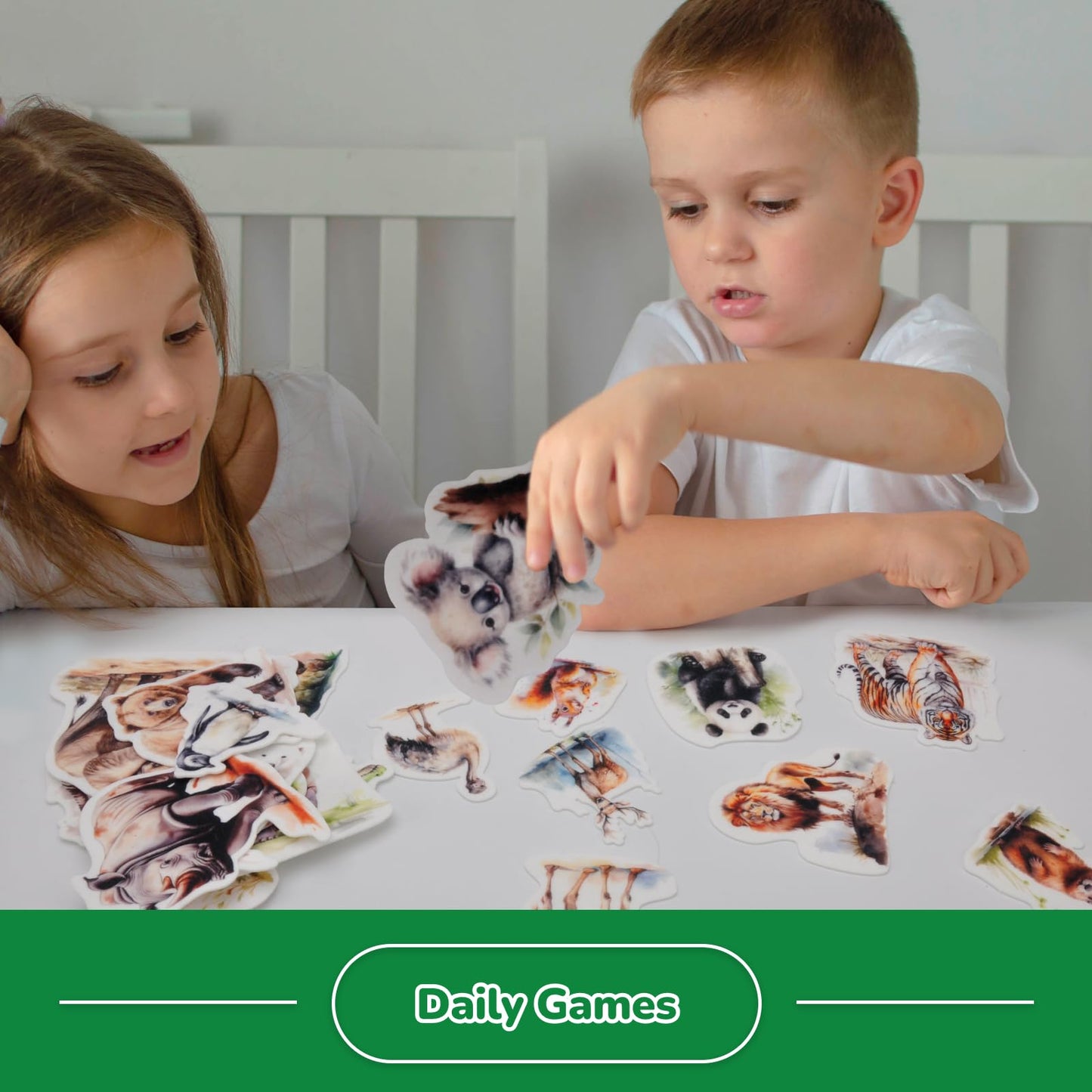 CHEFAN Jungle Animal Felt Board Story Pieces, Flannel Figures Precut Graph Wild Zoo Animals Themed for Preschool Early Learning