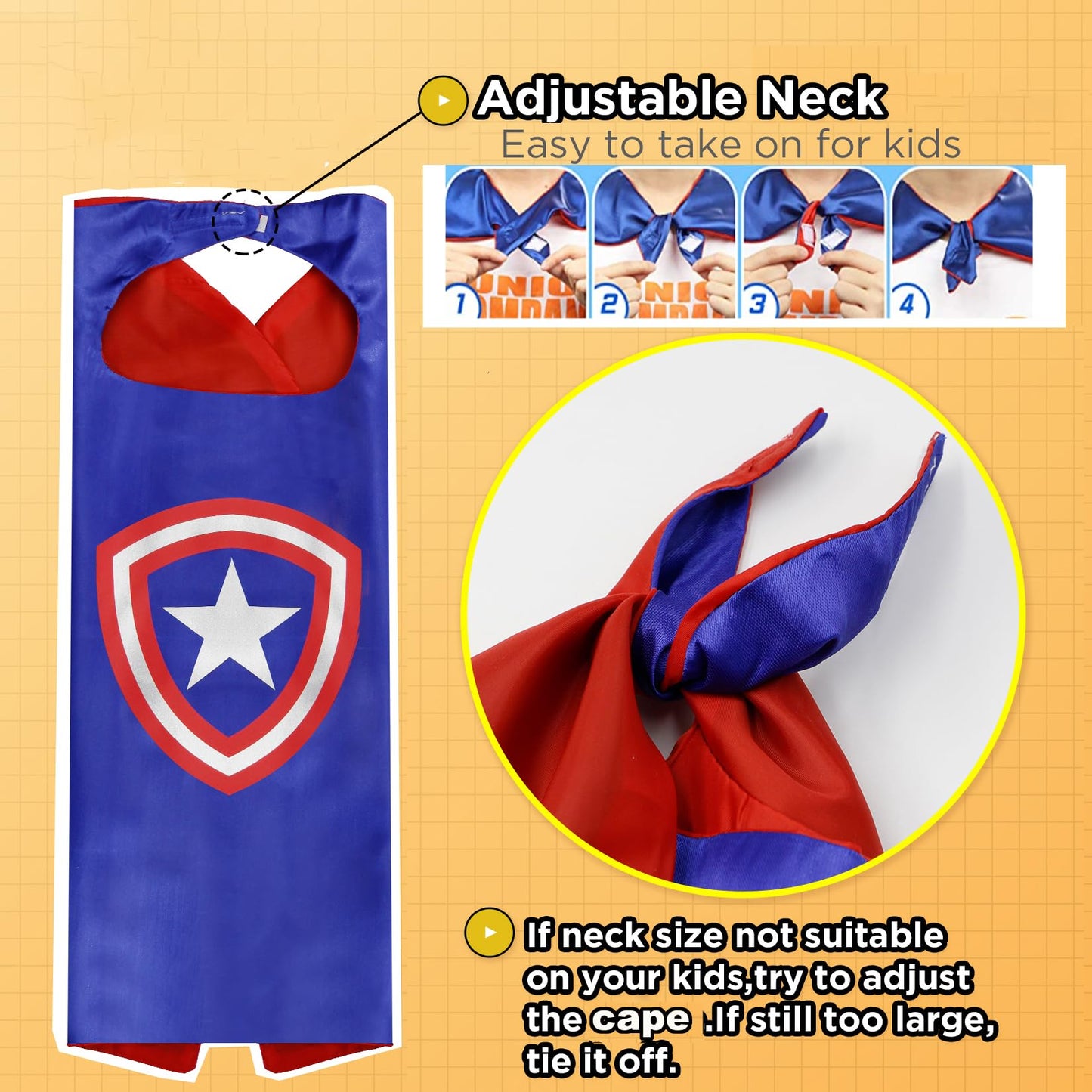 Karazzo Superhero Capes And Masks Kids Costumes Halloween Christmas Cosplay Dress Up For Boys (2P-2)